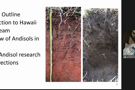 Analizaron las características de los suelos andisoles de Hawai