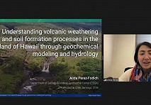 Discutieron sobre modelos geoquímicos e hidrología sobre suelo basaltos de Hawái 