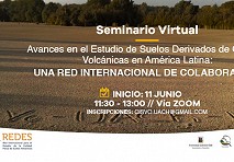 Invitan a Seminario Virtual sobre Suelos Derivados de Cenizas Volcánicas en América Latina 