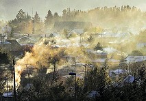 El Estado propone pellets, pero no hay pellets: obstáculos para bajar la contaminación por leña en el sur 