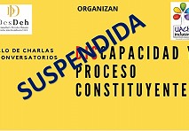 Suspenden charla “Discapacidad y Proceso Constituyente” 