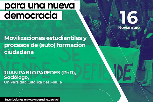 Continúa ciclo “Formación Ciudadana para una nueva Democracia”